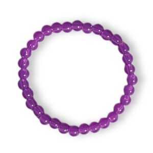 3 FOR $20 HANDCRAFTED Purple Glass Beaded Bracelet